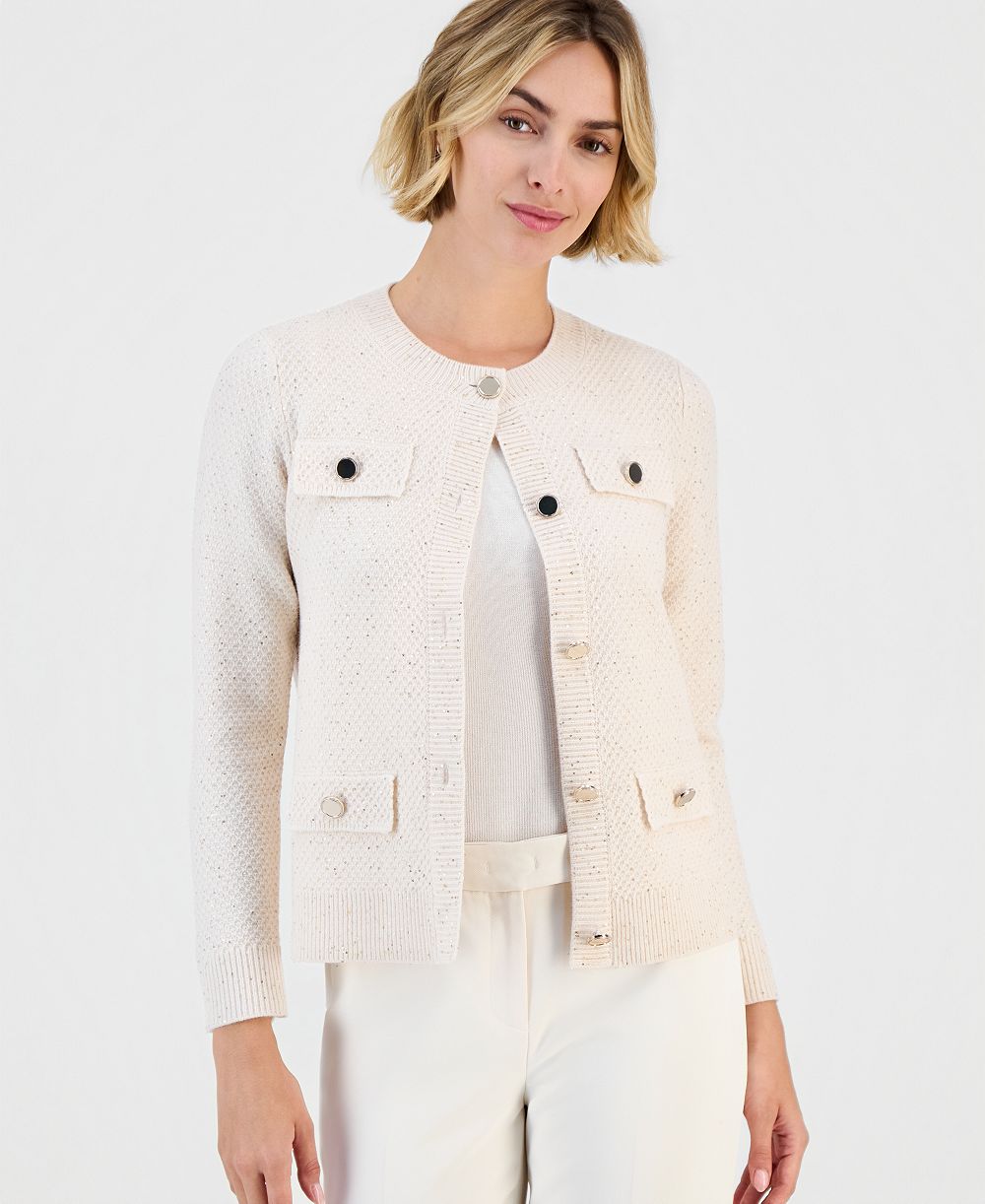 Женская кардиган с пайетками Anne Klein