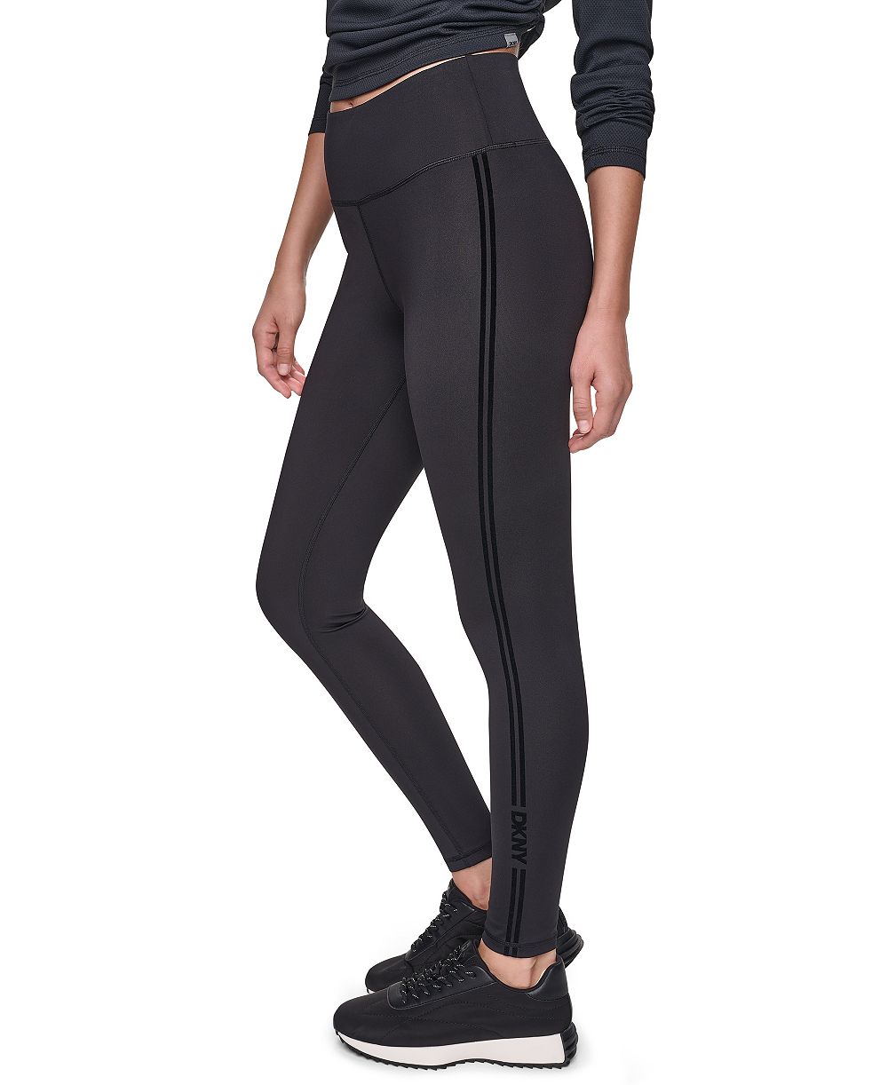 Женские леггинсы DKNY Sport с высоким поясом 7/8 и легким блеском