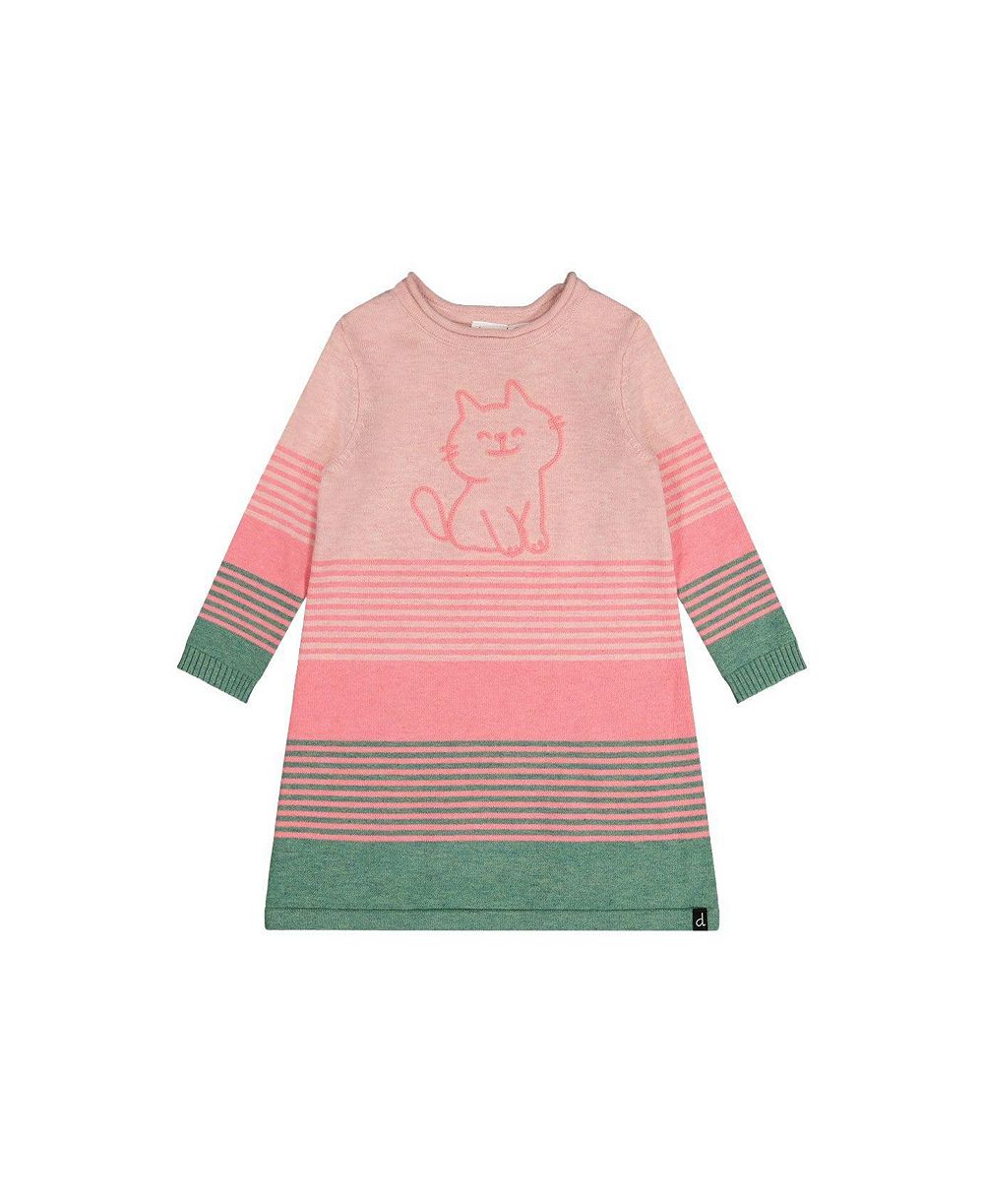 Детское платье Deux par Deux Toddler Girls (2T - 5T) Knitted Stripe Very Pale