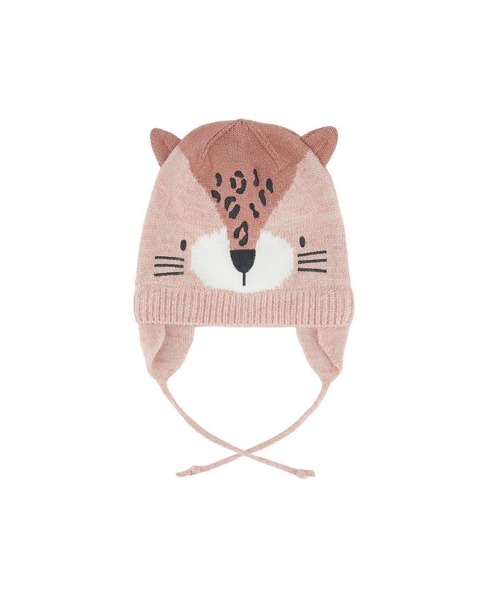 Зимняя вязаная шапка Deux par Deux Baby Girls (3M-24M) Leopard