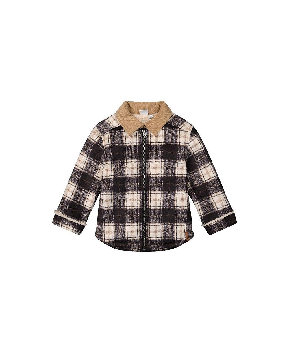 Куртка Deux par Deux Brushed Plaid с молнией для мальчика