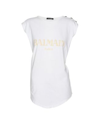 Женский хлопковый топ Balmain б/у
