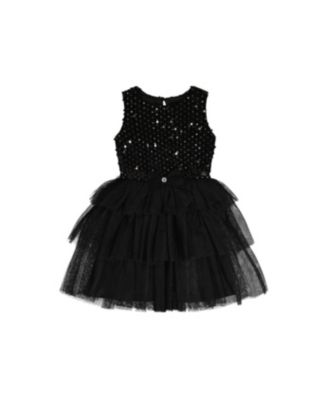 Deux par Deux Toddler Girls' (2T-5T) Bi-Material Sleeveless Dress