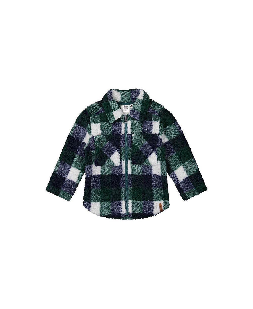 Детская рубашка Deux par Deux Zipped Overshirt Checks