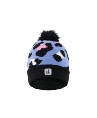 Deux par Deux Little and Big Girl 5-14 Winter Knit Hat with Pompom