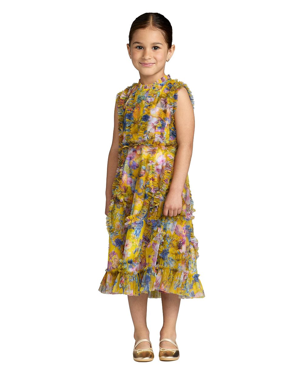 Детское платье Mac Duggal Sleeveless Mesh Ruffle