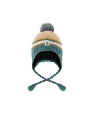 Deux par Deux (6-24 months) Winter Peruvian Knit Hat with Pompom