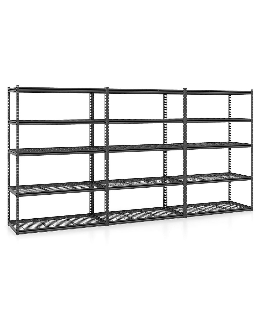 Costway 5-Tier Heavy-Duty Utility Shelf with Adjustable Wire Racks, 2000 lbs Capacity
