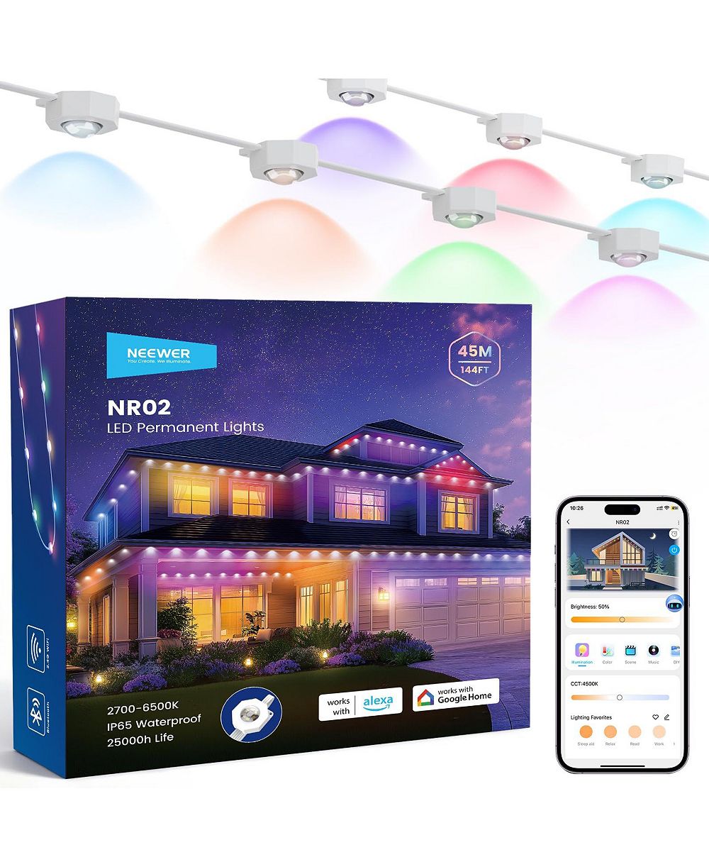 Neewer NR02 IP65 Waterproof LED String Light for Alexa