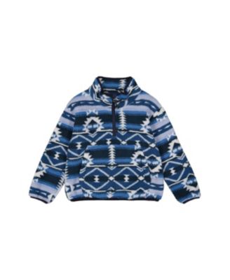 Deux par Deux Toddler Boy (2T-5T) Mid-Season Plush Pullover Jacket Aztec