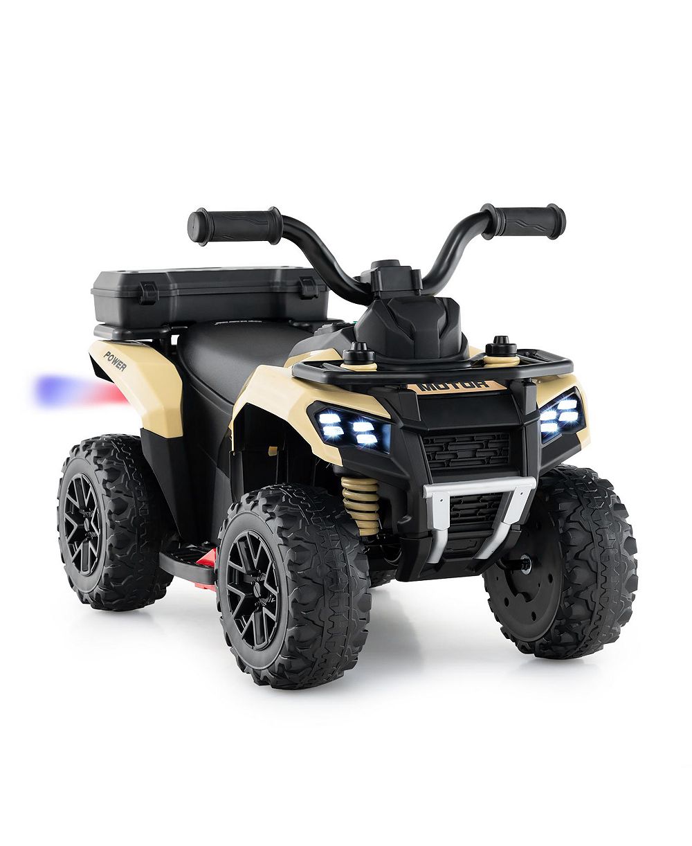 Детский квадроцикл Slickblue Kids Ride-On ATV 6V с распылением, музыкой и задним ящиком для хранения