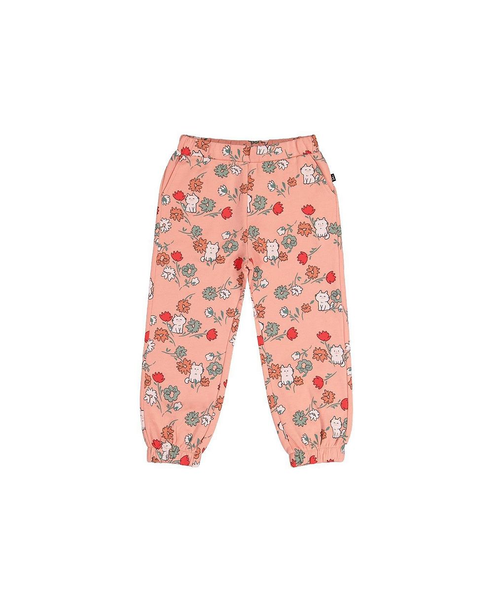 Брюки Deux par Deux Little Girls French Terry Cat Print