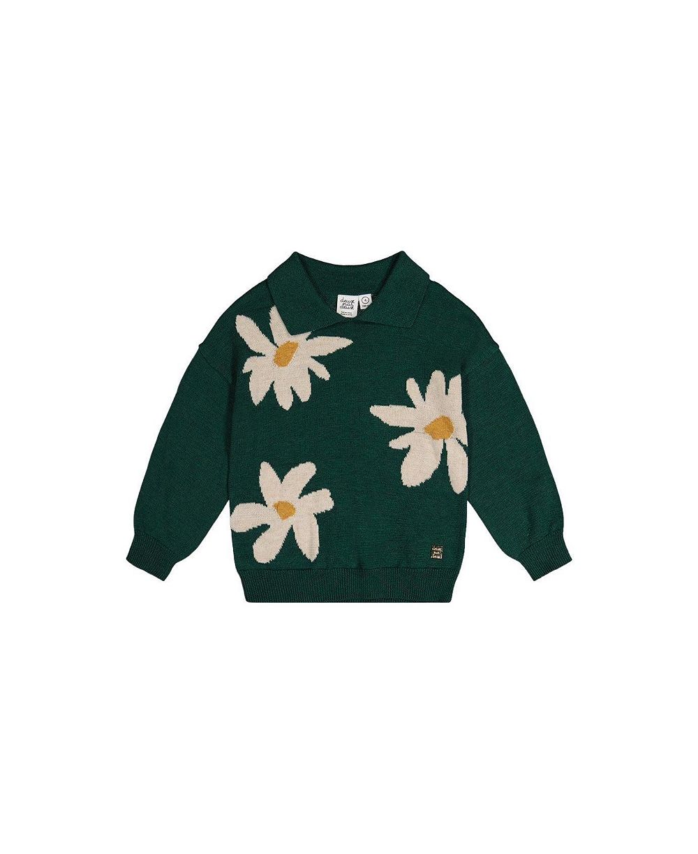 Вязаный свитер Deux par Deux Jasper Printed для девочек