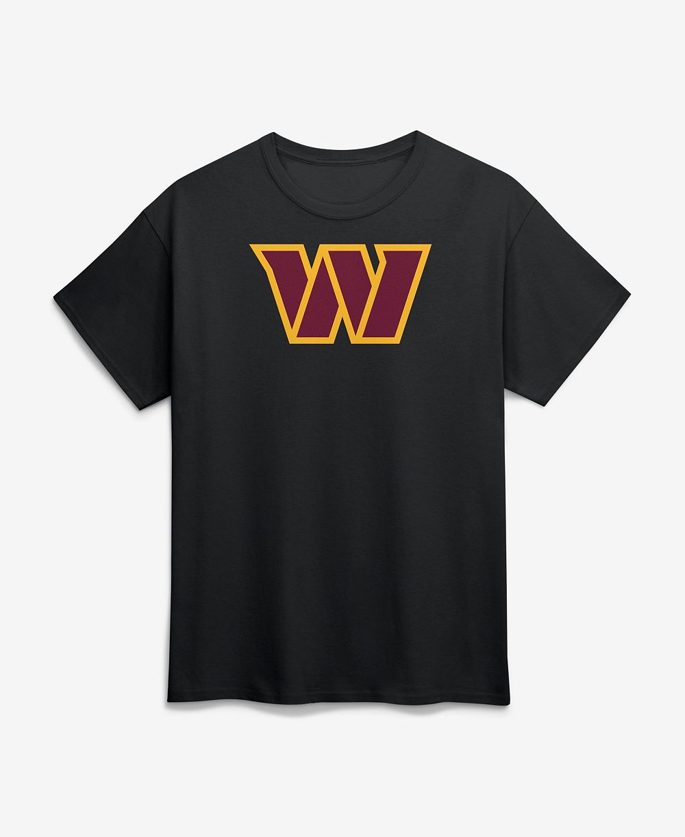 Мужская футболка Logo Athletic Black Washington Commanders Primary Logo