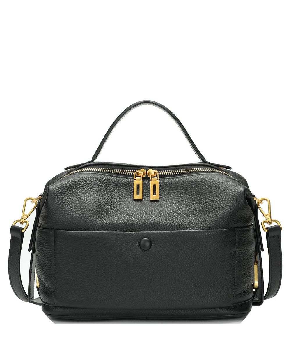 Сумка SUSU Anchor Pebbled Leather Top Handle Satchel Convertible Medium Size