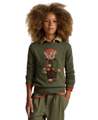 Polo Ralph Lauren Boys' 8-20 Polo Bear Embroidered Sweater