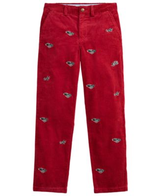 Polo Ralph Lauren Boys' 8-20 Bedford Corduroy Straight-Leg Embroidered Pants