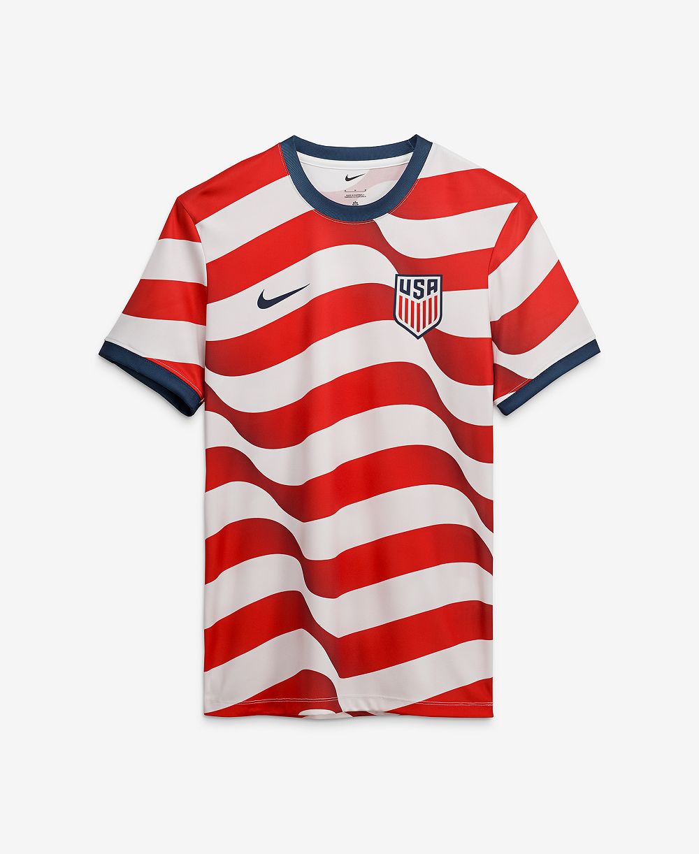 Nike Men's White USMNT Home Sublimated Dri-FIT Soccer T-Shirt