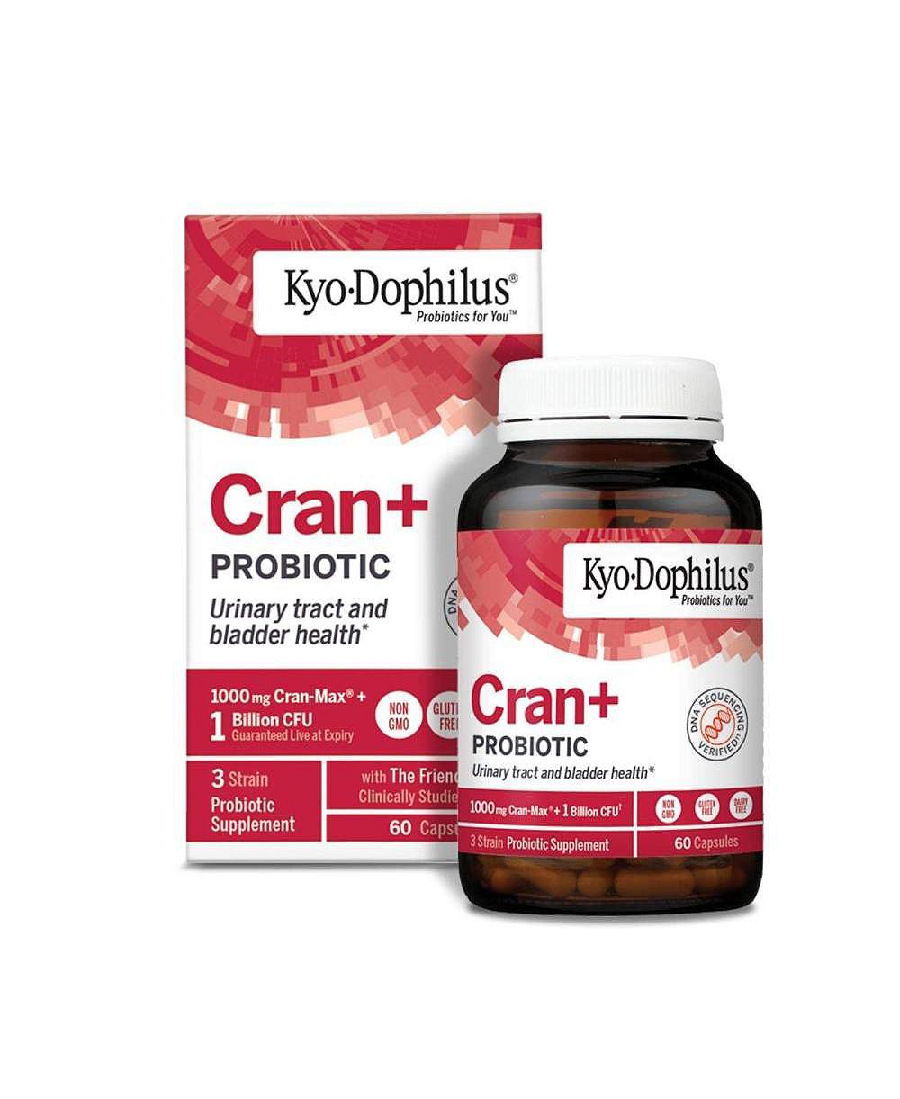 Kyo-Dophilus Cran+ пробиотик для здоровья мочевыводящих путей, 60 капсул