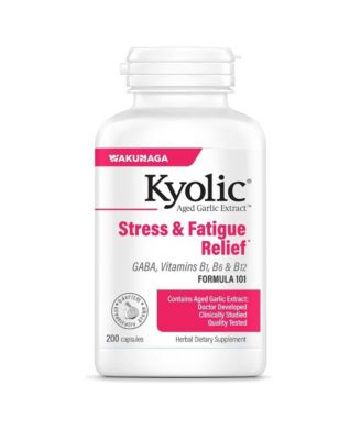 Kyolic Aged Garlic Extract Formula 101, Stress and Fatigue Relief, 200 capsules.