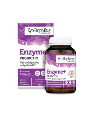 Kyo-Dophilus Enzymes+ Probiotic, Nutrient digestion and gut health, 120 Capsules