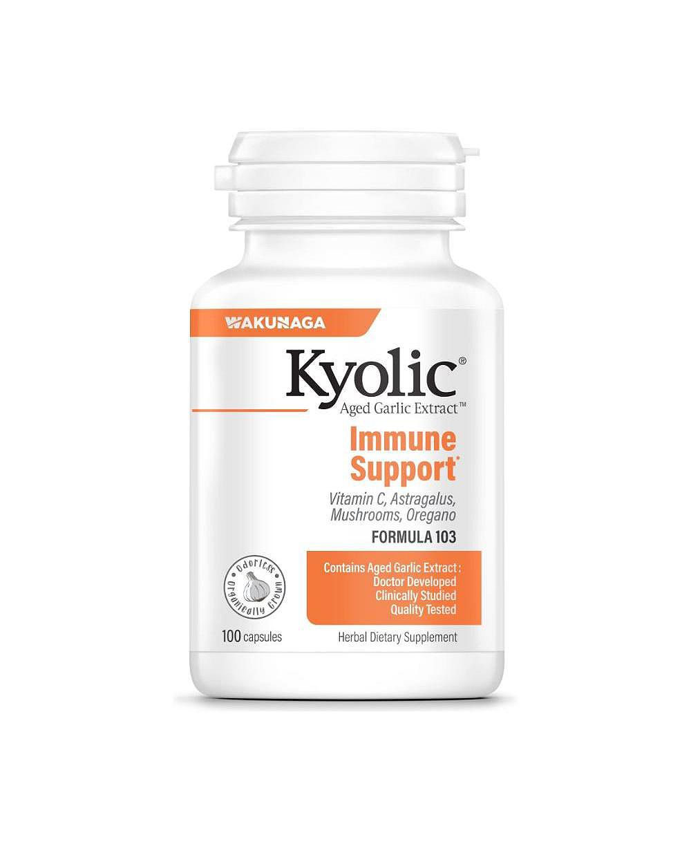 Kyolic Aged Garlic Extract Formula 103, Immune Support, 100 Capsules