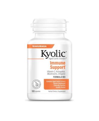Kyolic Aged Garlic Extract Formula 103, Immune Support, 100 Capsules