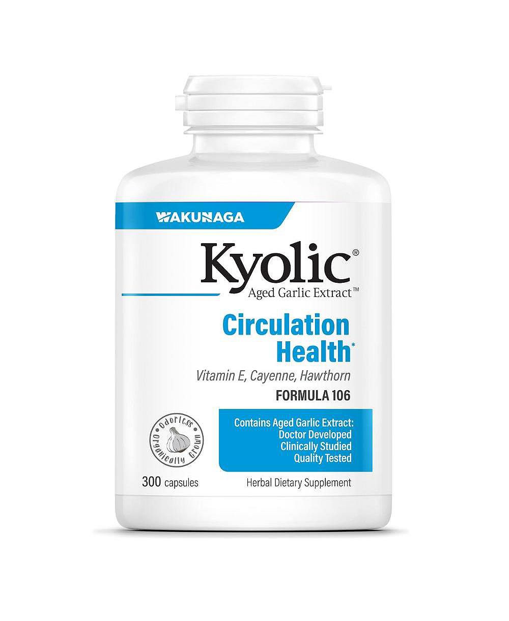 Kyolic Aged Garlic Extract Formula 106, Circulation Health, 300 Capsules. капсулы