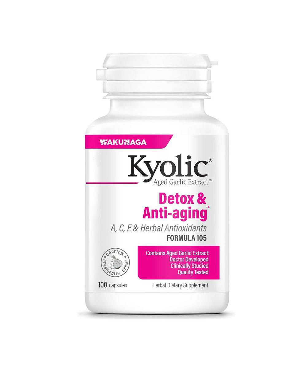 Экстракт чеснока Kyolic Aged Garlic Formula 105, 100 капсул