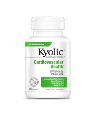 Kyolic Aged Garlic Extract Formula 100, Cardiovascular Health, 100, capsules.