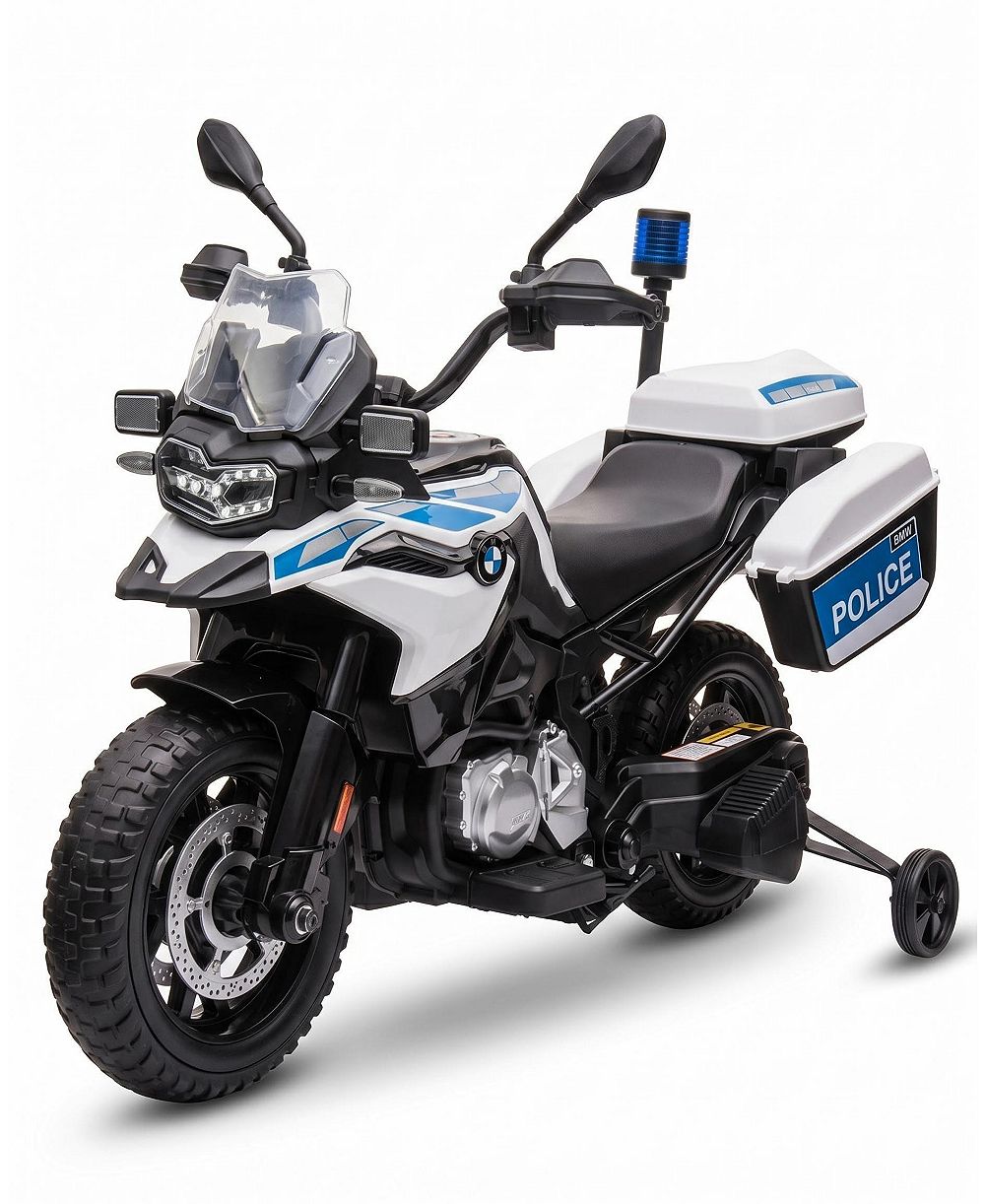 Детский электрический мотоцикл homfan Police, 12v с шинами Eva и сигнальными огнями