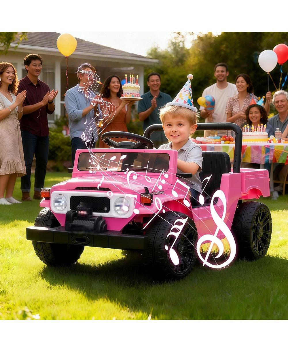 homfan 44.5x24.8x22.4 in Licensed Toyota Pickup 12V Kids Battery Powered Ride-On детский электромобиль homfan