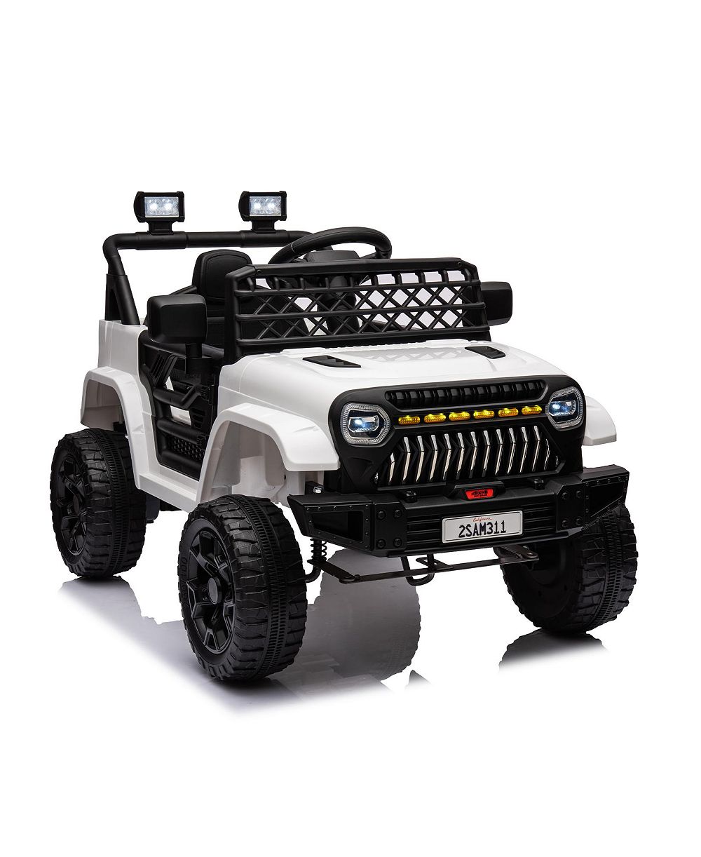 homfan Ride On Truck Battery-Powered with Remote Control and LED Lights, 66 lbs Capacity, Ages 3+