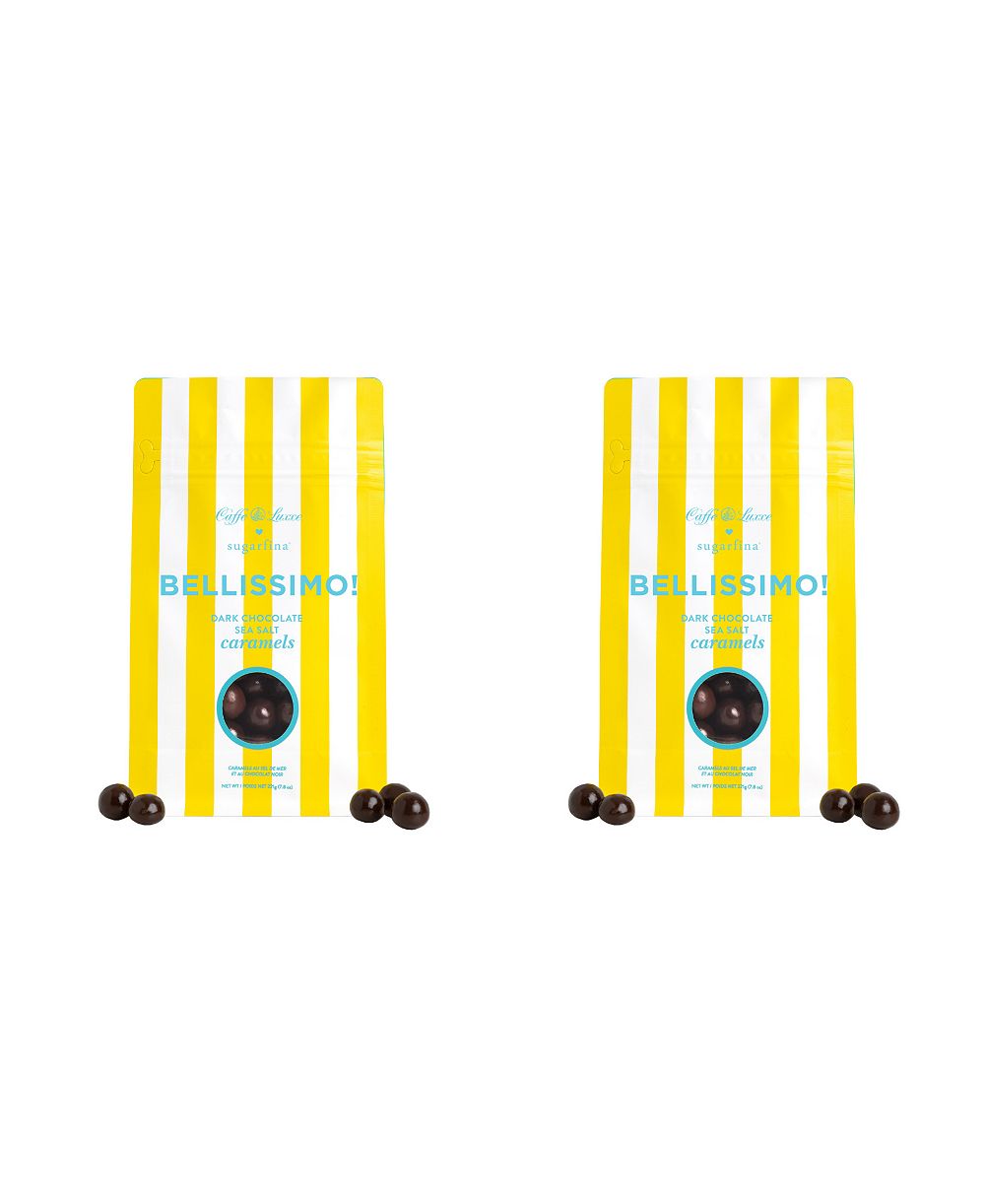 Набор конфет Sugarfina Caffe Luxxe Dark Chocolate Sea Salt Caramels 2-Piece