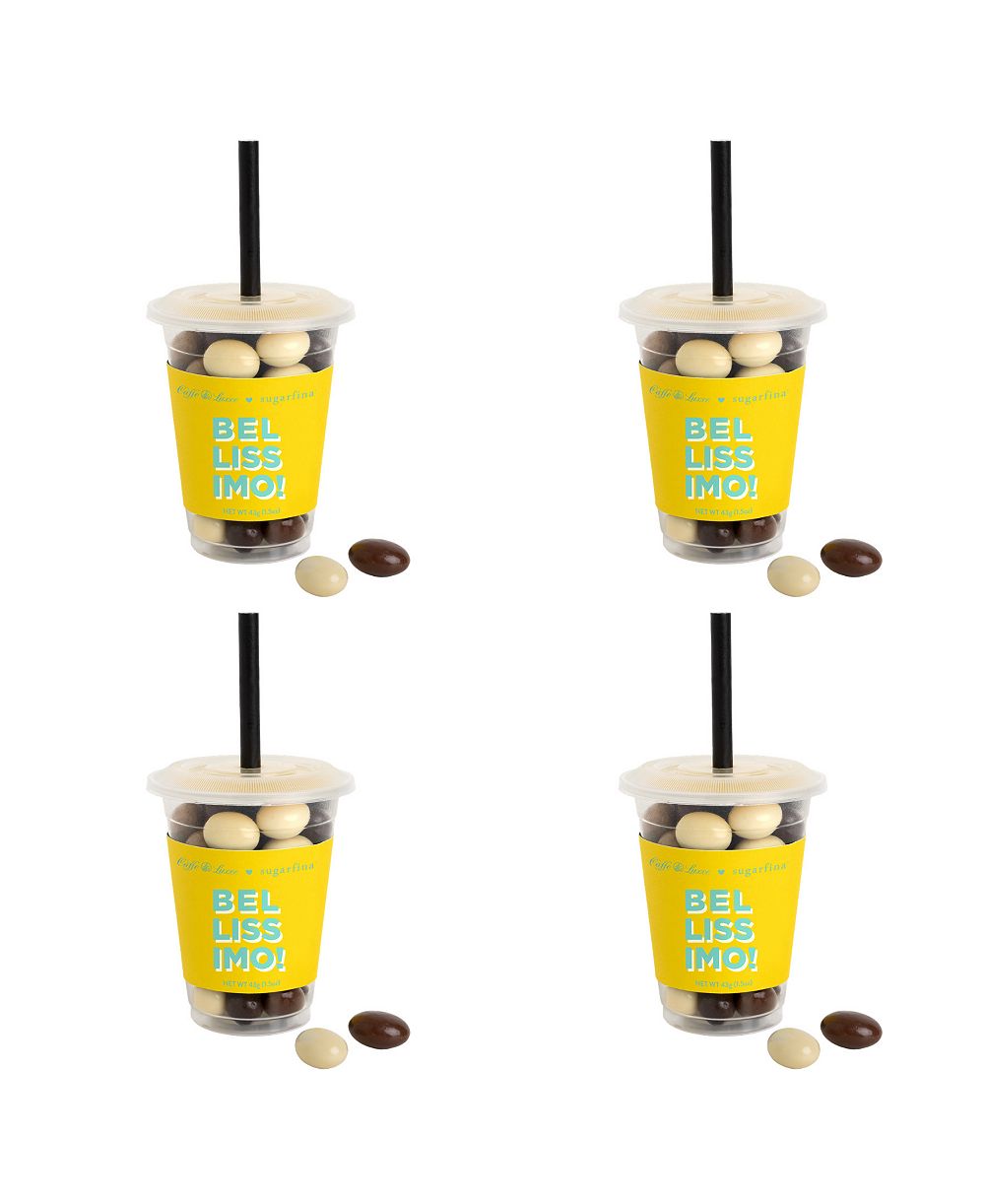 Sugarfina набор мини-чашек для кофе Caffe Luxxe Chocolate Espresso Beans, 4 предмета