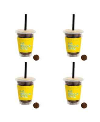 Набор конфет Sugarfina Caffe Luxxe Cold Brew Cordials Mini Coffee Cup 4-Piece