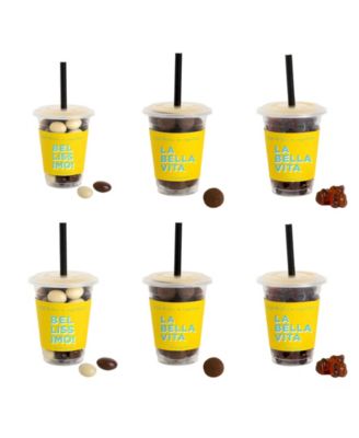 Sugarfina Caffe Luxxe набор мини-чашек с ассортиментом кофе, 6 штук
