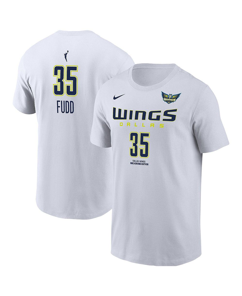 Nike Men's Azzi Fudd White Dallas Wings Name & Number Heroine Edition T-Shirt