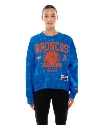 Женская объемная толстовка New Era Royal Denver Broncos Throwback Oversized Boxy Sweatshirt