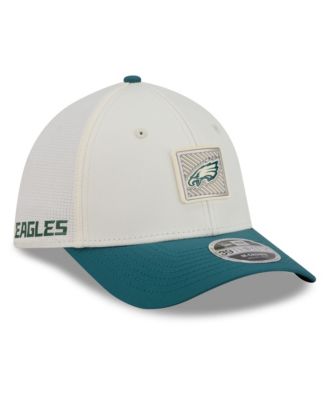 New Era Мужская Cream/Midnight Green Philadelphia Eagles 2026 NFL Training Camp 39THIRTY Flex Hat