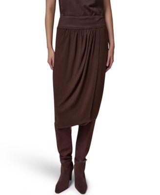 Женская юбка-миди Donna Karan New York с высокой талией и запахом