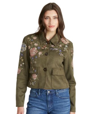 Driftwood Women's Natura Needlepoint Floral Work Jacket