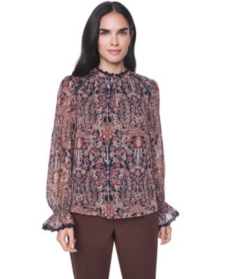 Tommy Hilfiger женская блузка с длинным рукавом и кружевом