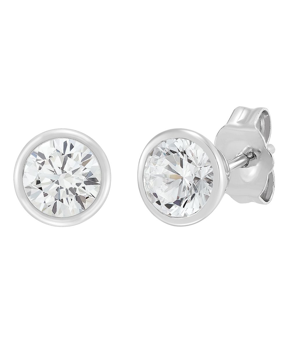 Серьги-гвоздики IGI Certified Lab-Grown Diamond (1 ct. t.w.) в 14k White Gold