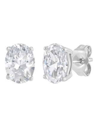 Macy's Серьги-гвоздики с выращенными в лаборатории бриллиантами IGI, 14k White Gold, 2 ct. t.w.