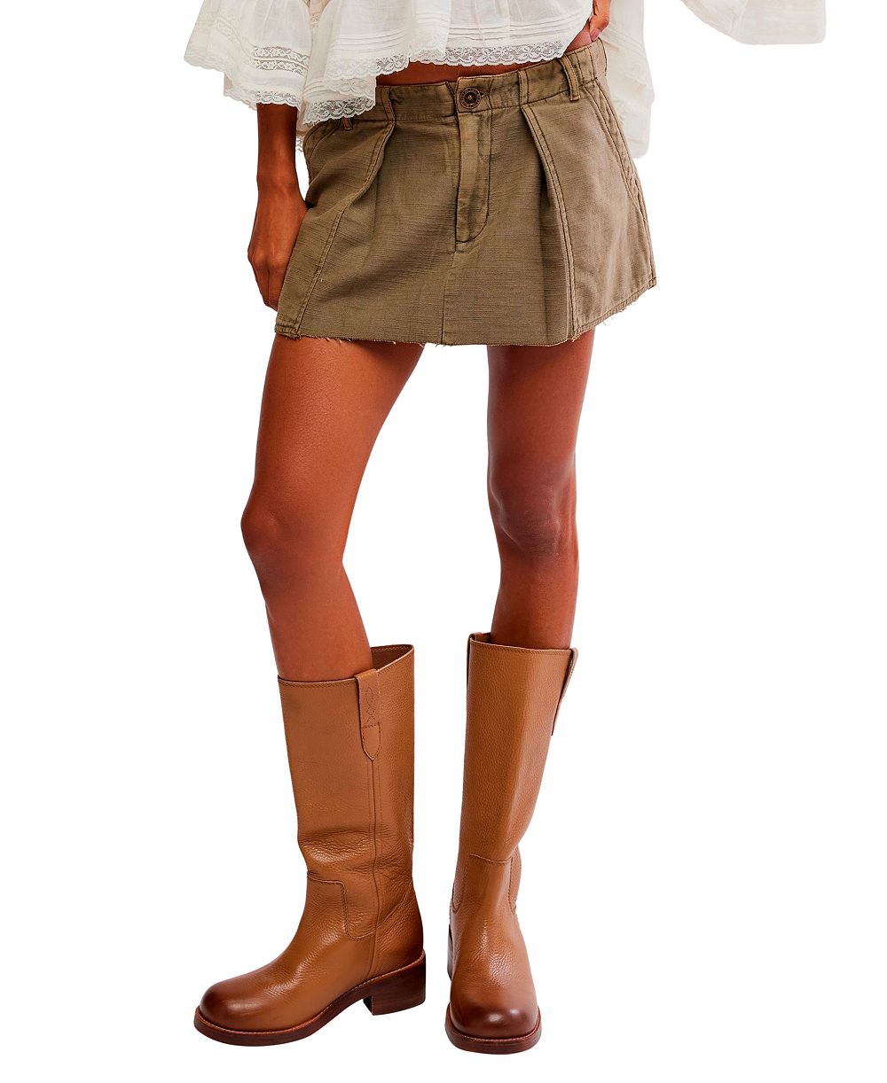 Free People Women's Riverfront Surplus Cargo Mini Skirt
