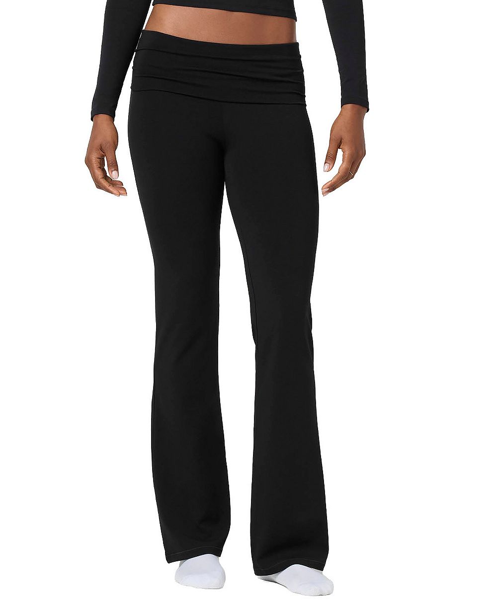 Женские брюки для йоги Florence By Mills Fold Down Fit & Flare из смесового хлопка