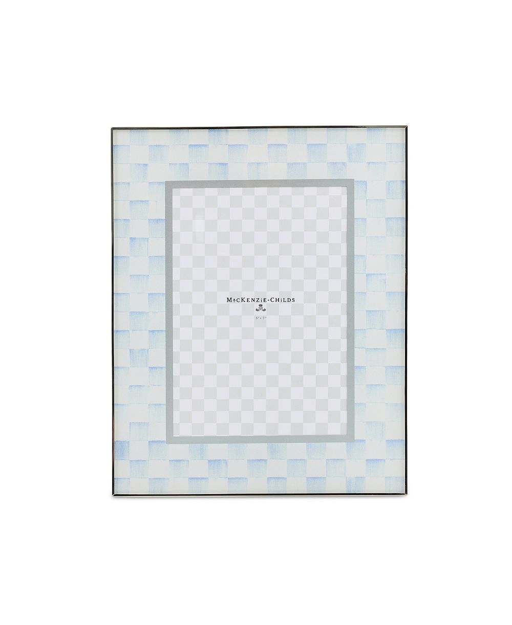 MacKenzie-Childs стеклянная рамка Sky Check 5" x 7"