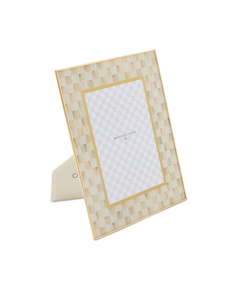 MacKenzie-Childs Mocha Check 5" x 7" стеклянная рамка