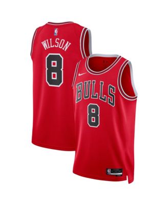Мужской и женский джерси Nike Swingman Icon Edition-Jersey 2026 NBA Draft Chicago Bulls цвета красный, имя Caleb Wilson